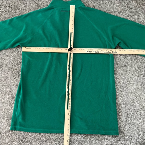 Vintage Oakley jacket womens medium green fleece pullover skater streetwear Y2K - Picture 9 of 11